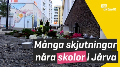 Många skjutningar nära skolor i Järva