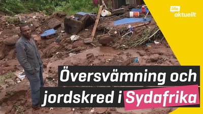 Stor förödelse i Sydafrika efter kraftiga skyfall