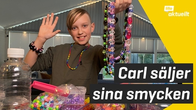 Han gör egna smycken