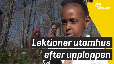 De har utomhuslektioner efter upploppen
