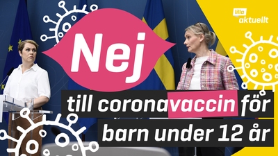 Barn under 12 år får inte coronavaccin