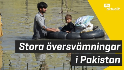 Stora översvämningar i Pakistan