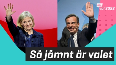 Så jämnt är valet i år