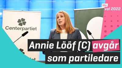 Annie Lööf (C) avgår som partiledare