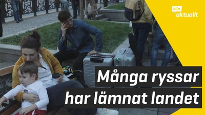 Många ryssar flyr