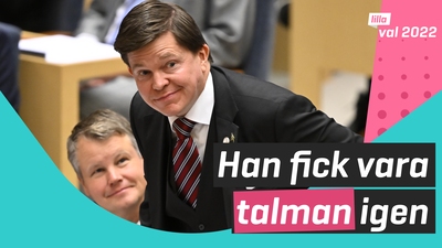 Han blir Riksdagens talman