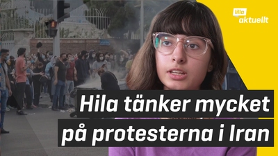 Hila tänker på det som händer i Iran