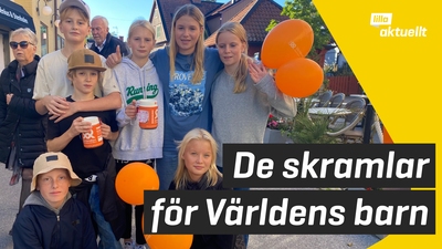 De samlar in pengar till Världens barn