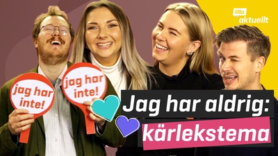Reportrarna spelar "jag har aldrig" om kärlek