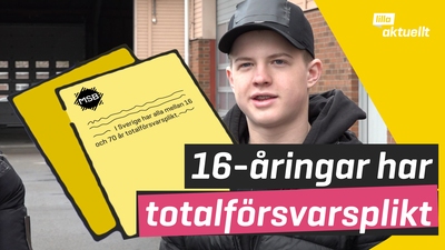 16-åringar har totalförsvarsplikt