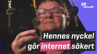Hennes nyckel gör internet säkert