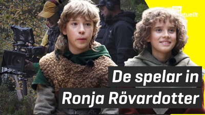 Bakom kulisserna på Ronja-inspelning