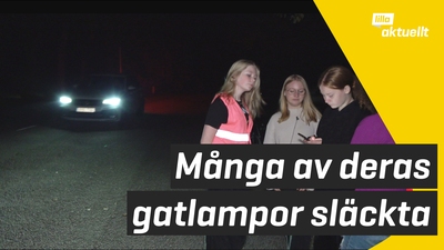 De känner sig otrygga när gatlamporna släcks