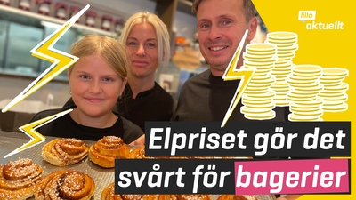 Hennes föräldrars bageri påverkas av höga elpriser