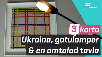 Omtalad tavla, gatubelysning och läget i Cherson