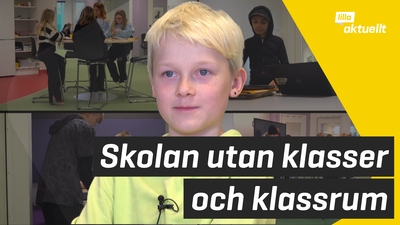 De har inga vanliga klasser eller klassrum