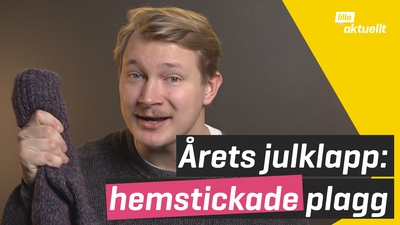 Årets julkapp är det hemstickade plagget