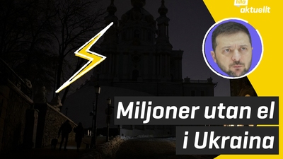 Många i Ukraina utan el