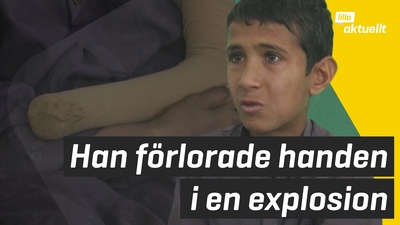 Människor i Afghanistan skadas av landminor