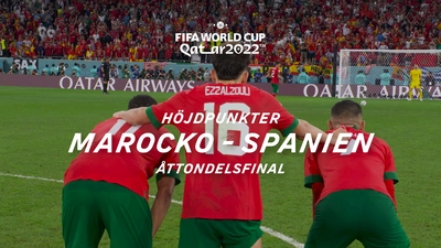 Åttondelsfinal: Marocko-Spanien 6/12