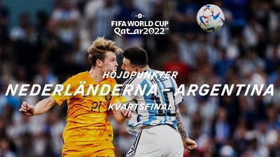 Kvartsfinal: Nederländerna-Argentina 9/12
