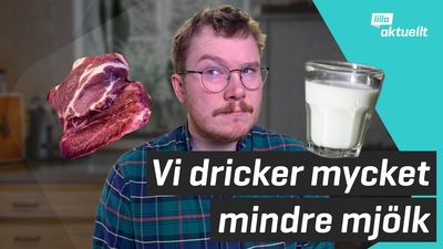 Vi dricker mycket mindre mjölk