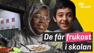 De får frukost i skolan