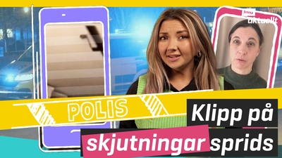 Klipp på skjutningar sprids på sociala medier