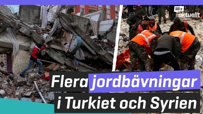 Flera jordbävningar i Turkiet och Syrien