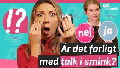 Är det farligt med talk i smink?