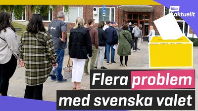 Flera problem med svenska valet