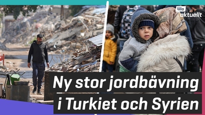 Ny stor jordbävning i Turkiet och Syrien