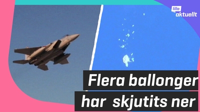 Flera ballonger har skjutits ner