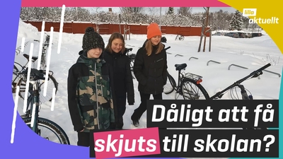 Dåligt att få skjuts till skolan?