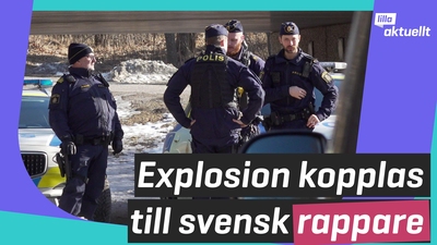 Explosion kopplas till svensk rappare
