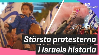 Stora protester i Israel