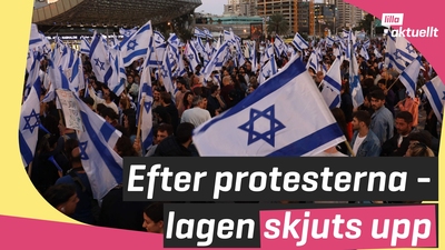 Efter protesterna i Israel - lagen skjuts upp