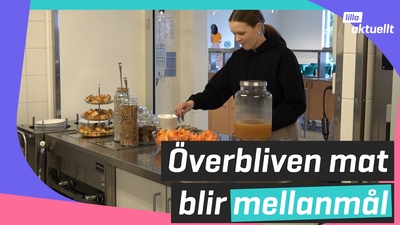 Överbliven mat blir mellanmål