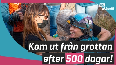 Hon kom ut från grottan - efter 500 dagar!