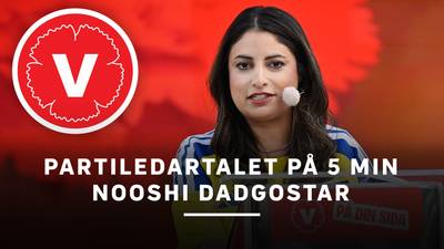 Partiledartalet på 5 minuter – Nooshi Dadgostar