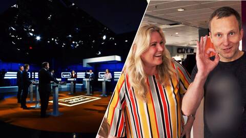 Agenda studion och dess partiledare.