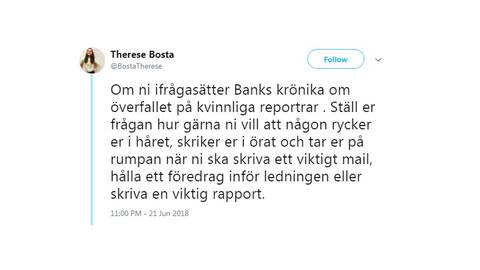 Svt S Reporter Om Trakasserierna Vi Kan Inte Langre Vara I Sadana Miljoer Svt Sport