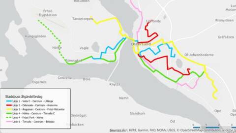 busslinjer östersund karta Inget Nytt Resecentrum Kyrkgatan Blir Nav Svt Nyheter busslinjer östersund karta