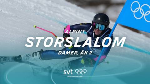 Storslalom, damer, åk 2