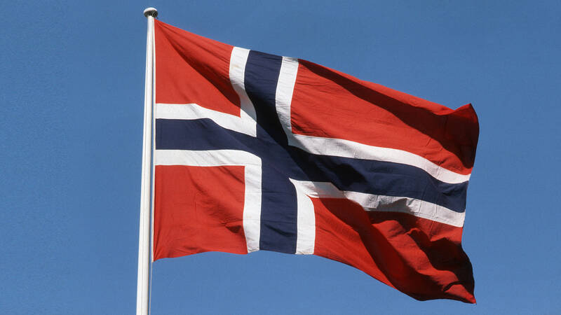 En norsk flagga.