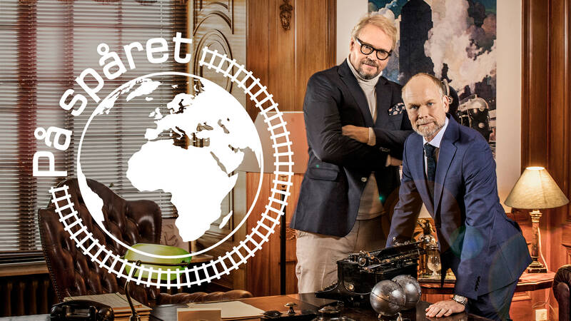 Fredrik Lindström och Kristian Luuk i På spåret.
