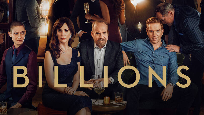 Kate Sacker (Condola Rashad), Bryan Connerty (Toby Leonard Moore) Wendy Rhoades (Maggie Siff), Taylor (Asia Kate Dillon), Michael Wags Wagner (David Costabile), Chuck Rhoades, Sr. (Jeffrey DeMunn), Chuck Rhoades (Paul Giamatti), Bobby Axelrod (Damian Lewis) Dollar Bill Stearn (Kelly AuCoin)