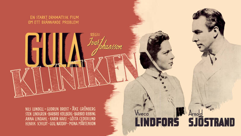 Syster Doris (Viveca Lindfors) och doktor Jörn (Arnold Sjöstrand).