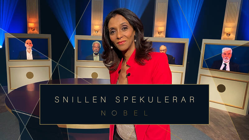 Nobel 2021: Snillen spekulerar. Programledare Zeinab Badawi.