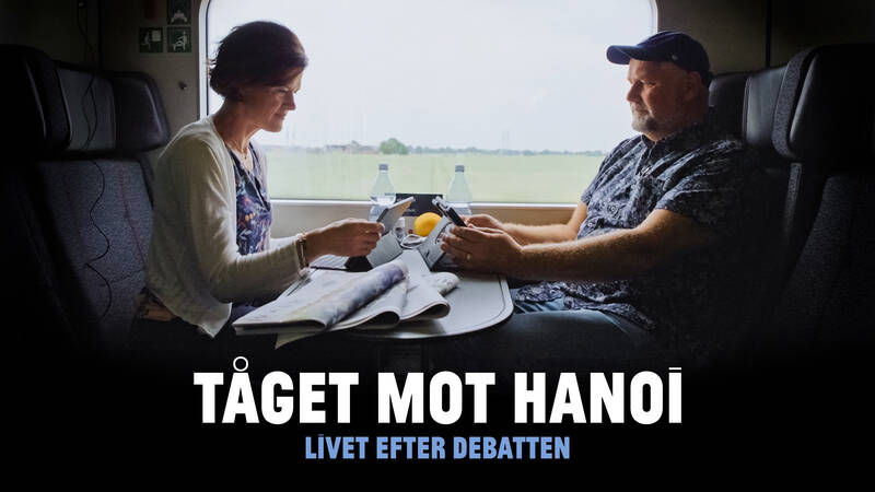 Jonas Sjöstedt och Anna Kinberg Batra. - Tåget mot Hanoi – livet efter debatten